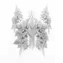 wisteria tattoo design idea