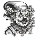 art the clown tattoo design idea