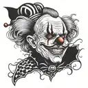 art the clown tattoo design idea