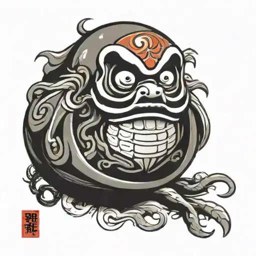 daruma tattoo design idea