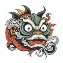 daruma tattoo design idea