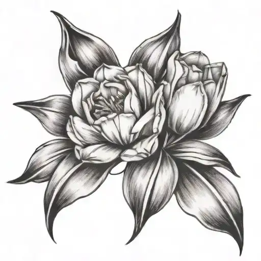 memorial tattoo best friend tulips tattoo design idea