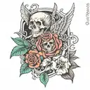 memorial tattoo best friend suicide tattoo design idea
