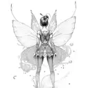 Fairy tattoo design idea