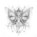 Fairy tattoo design idea