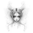 Fairy tattoo design idea