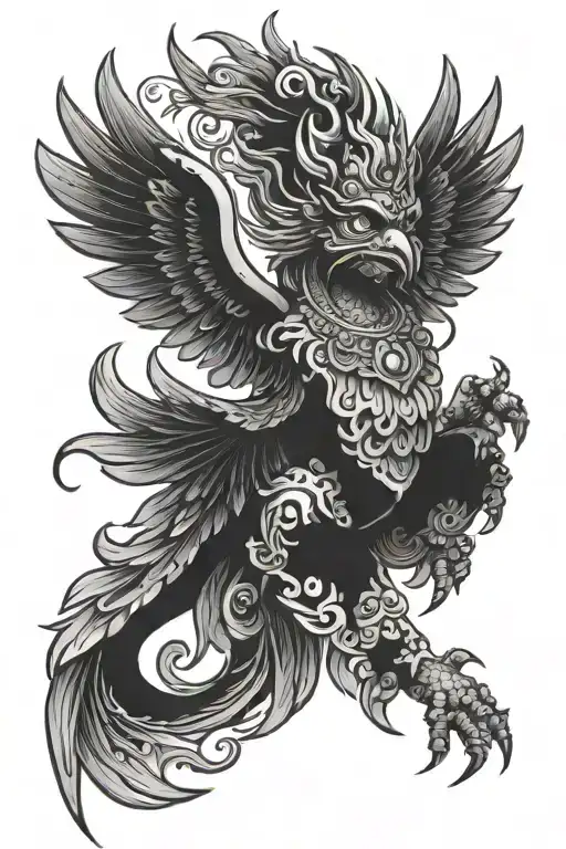traditional bali garuda tattoo tattoo design idea