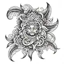traditional bali tattoo tattoo design idea
