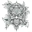 traditional bali tattoo tattoo design idea
