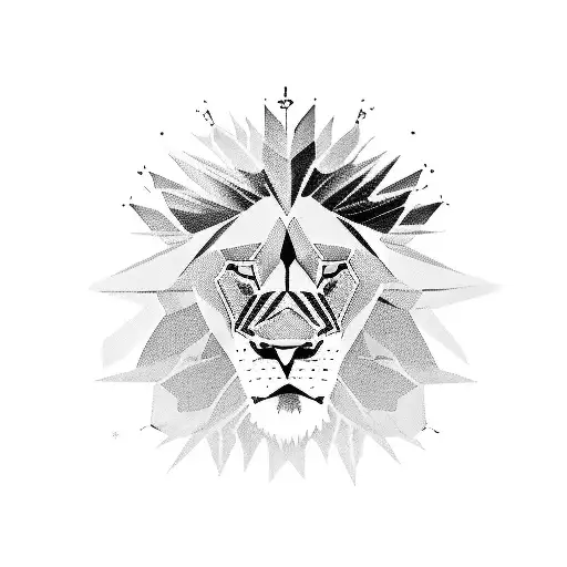A powerful lion leading a group of soldiers, symbolizing the client's role as a military officer and their commitment to protecting their family and friends. tattoo design idea