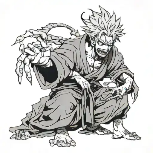 Malevolent shrine kuna jujutsu Kaisen tattoo design idea