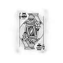queen of spades tattoo design idea