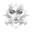 mirror evolution  tattoo design idea