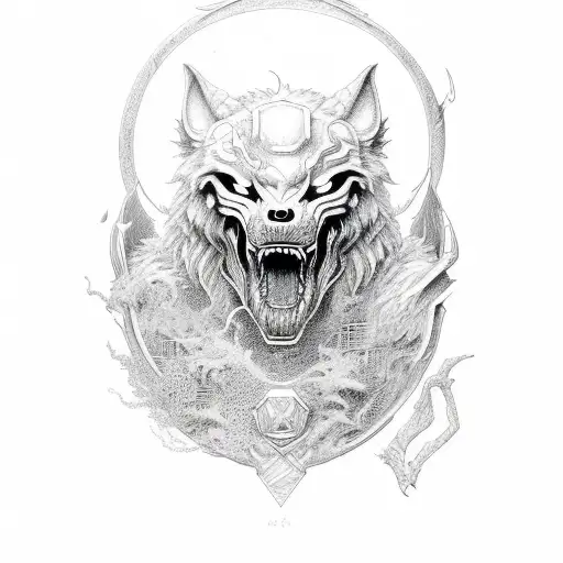 fenrir tattoo design idea
