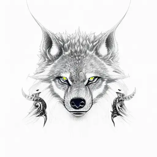 hati skoll tattoo design idea