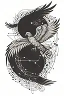  Icarus falling  tattoo design idea