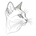 siamese cat tattoo design idea
