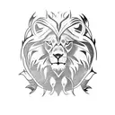 lion wolf eagle tattoo design idea