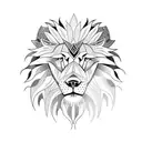 lion wolf eagle tattoo design idea