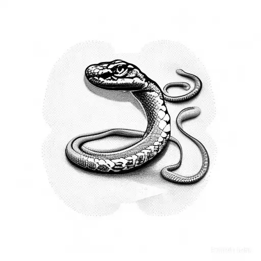 boa snake tattoo design idea