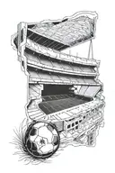 football stadium bet on me  tattoo design idea