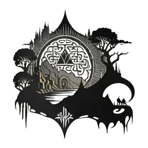 Elder Scrolls 3 Morrowind tattoo design idea