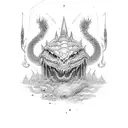 jormungandr tattoo design idea