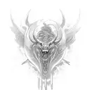 jormungandr fighting Thor  tattoo design idea