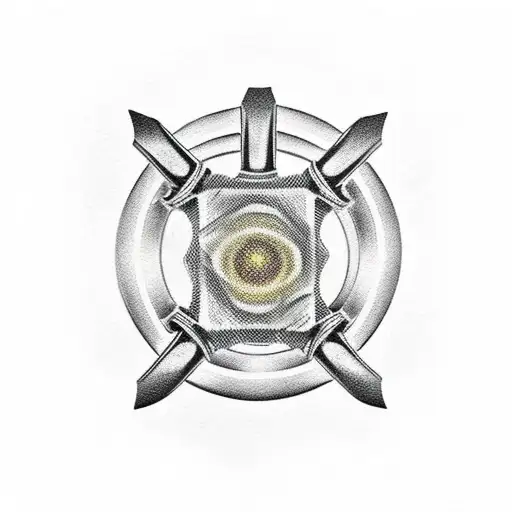  brass knuckles tattoo design idea