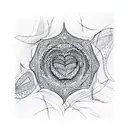 pattern of love  tattoo design idea