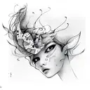 pattern of love  tattoo design idea