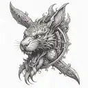 A tattoo featuring a collection of the client's favorite objects transformed into mythical creatures, creating a unique and personal design tattoo design idea