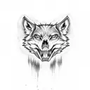Corpse observer with a wolf skull tattooed on their hand tattoo design idea