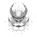 Demonio de Lego tattoo design idea