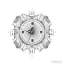 Sacred Sand Clock tattoo design idea