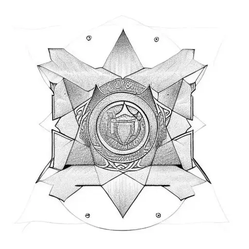 scales of justice with "on equal terms" underneath tattoo design idea