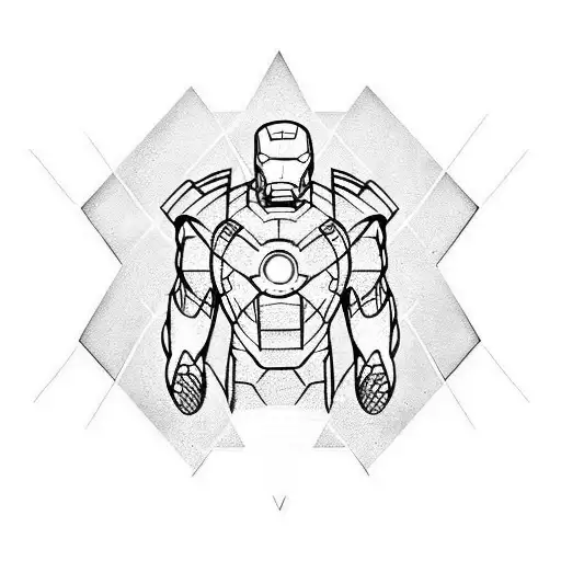 Ark reactor Iron man tattoo design idea