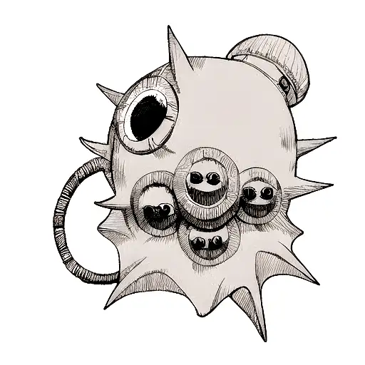 beholder from DnD tattoo design idea