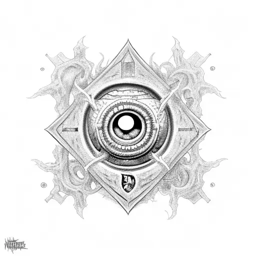 beholder from DnD tattoo design idea