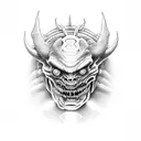 Cacodemon from Doom tattoo design idea