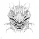 Cacodemon from Doom tattoo design idea