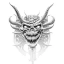 Cacodemon from Doom tattoo design idea