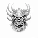 Cacodemon from Doom tattoo design idea