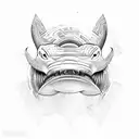 maori pattern hammerhead shark tattoo design idea