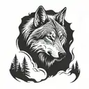 timberwolves  tattoo design idea