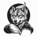 timberwolves  tattoo design idea