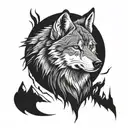 timberwolves  tattoo design idea
