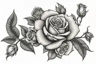 Roses for Memorial tattoo for Kelsey Taylor  tattoo design idea