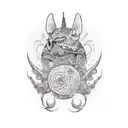 elbow tattoo design idea