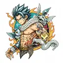 fairy tail anime tattoo design idea